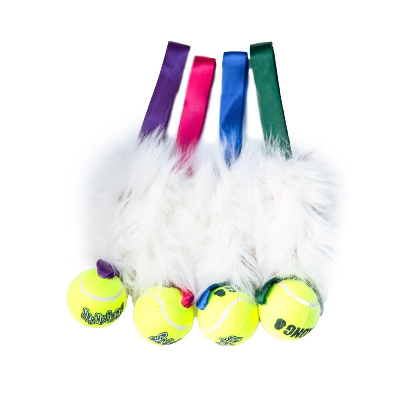 Doggie-zen Kampleke sau med KONG air pipeball